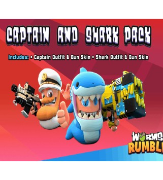 Worms Rumble - Captain & Shark Double Pack DLC Steam Key GLOBAL